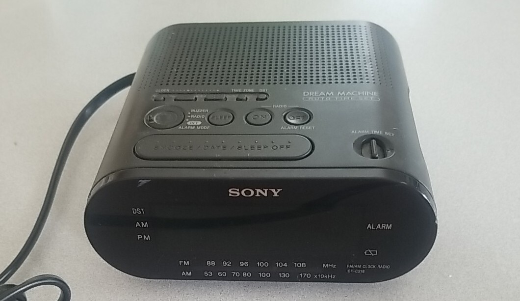 Sony Dream Machine Clock Radio - Black (ICFC218)