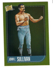 JOHN L SULLIVAN 2021 SUPER BREAK PIECES OF THE PAST GOLD FOIL PARALLEL