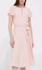 Ralph Lauren Wemons Pale Pink Dree Midi With Short Sleeves New With Defects Read
