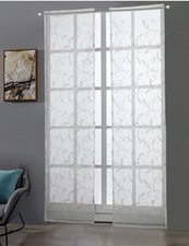 Coppia tende arredamento camera tendine cucina salotto bianchi Col. Beige SueH3