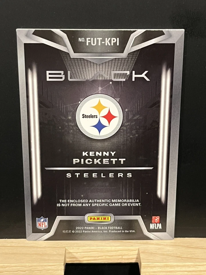 Kenny Pickett 2022 Panini Black Rookie Futuristic Patch /99 Steelers - Image 2 of 2