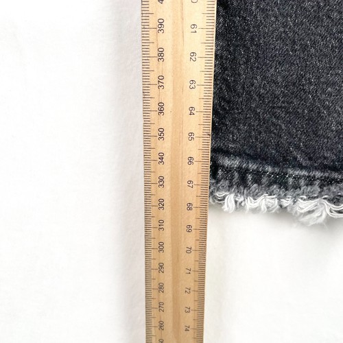 Nobody Denim Kennedy Jeans Womens Size 24 Char Black High Rise Frayed Hem New - Picture 3 of 8
