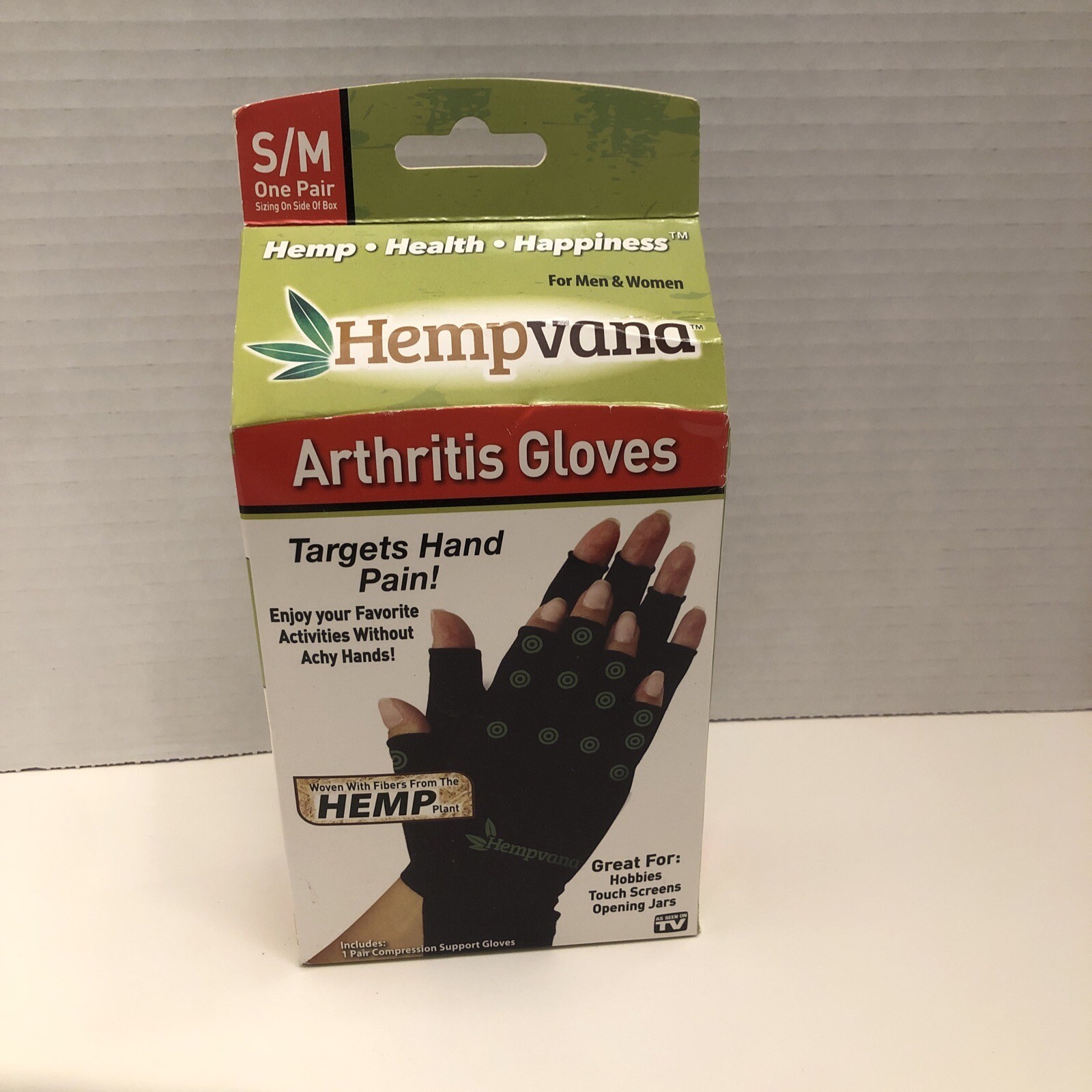 Hempvana Relief Arthritis Compression Support Gloves Size S/M eBay