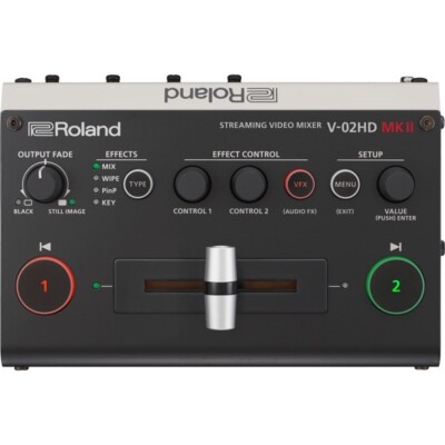 Roland V-02HD MK II Streaming Video Mixer mit Box