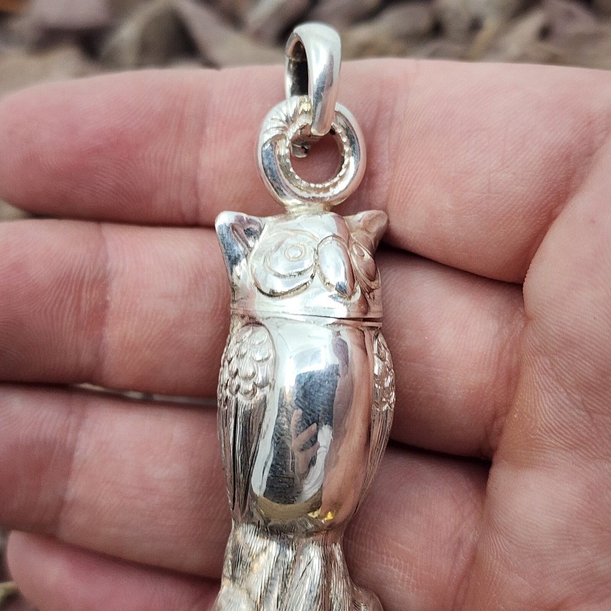Taxco Mexico Vintage Owl Poison Pill Container Necklace Pendant | eBay