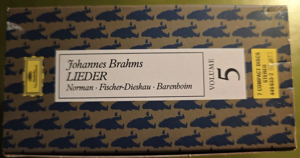 BRAHMS: Alle Lieder. DG CD-Box 1983p. J.NORMAN, D. FISCHER-DIESKAU. D. BARENBOIM - Bild 3 von 4
