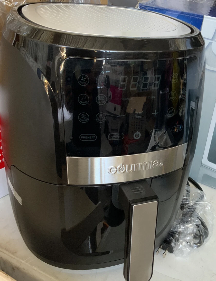  Gourmia Air Fryer Oven Digital Display 5 Quart Large AirFryer  Cooker 12 Touch Cooking Presets, XL Air Fryer Basket 1500w Power  Multifunction Stainless Steel FRY FORCE 360° (5 QT) : Home & Kitchen