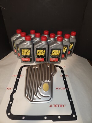 4L60E Transmission Filter Kit 92-96 & Multi Purpose ATF Fluid (12 QT)