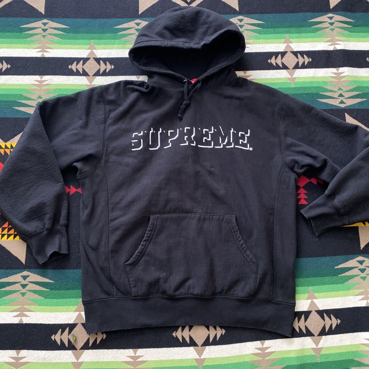Supreme Drop Shadow Hooded Sweatshirt Black FW20SW76 Men Supreme Drop Shadow Hooded Sweatshirt Black FW20SW76 Men