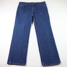Vintage Levis 517 Orange Tab Mens Bootcut Jeans Size 42x32 Blue Made in USA
