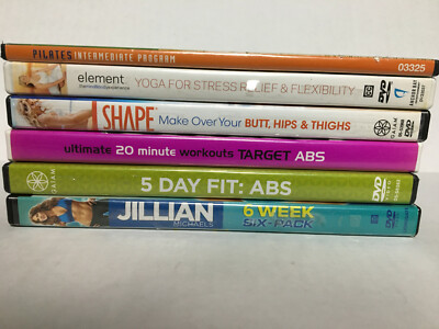 LOT OF 6 DIFFERENT WOMENS WORKOUT Dvds