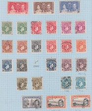 (F326-21) 1937-8 Nigeria mix set of 27stamps KGVI 1/2d to 5/- &coronation (U) (D