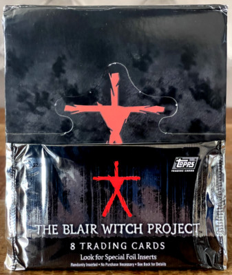 1999 TOPPS THE BLAIR WITCH PROJECT Horror Movie   PACK 8 Cards MINT IMPORT OVP
