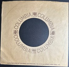 Columbia Beige 45rpm commercial/company sleeves: Lot of 4