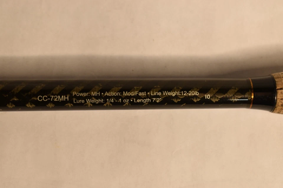 Varillas de náufrago Crankin' 7'2" varilla de fundición rápida moderada media pesada CC-72MH Foto 2 de 3