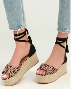 leopard print platform espadrilles