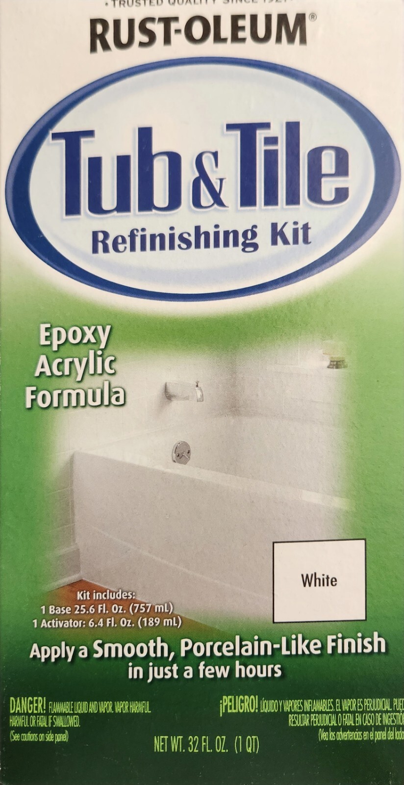 Rust Oleum Tub And Tile Refinishing 2 Part Epoxy Kit White 32oz EBay rust-oleum-tub-and-tile-refinishing-2-part-epoxy-kit-white-32oz-ebay