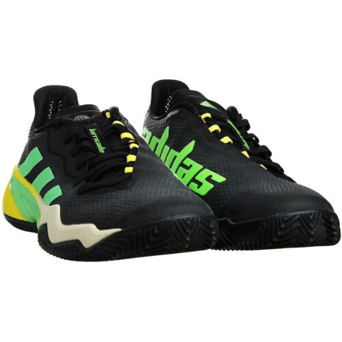 adidas Barricade Clay Tennis Shoes Sizes 7.5, 11.5 Black RRP £130 GY1435 - Picture 2 of 11