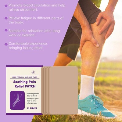 Joint Soothing Pain Relief Patches For Joint Comfort Health 12 Packs and GX E2X0