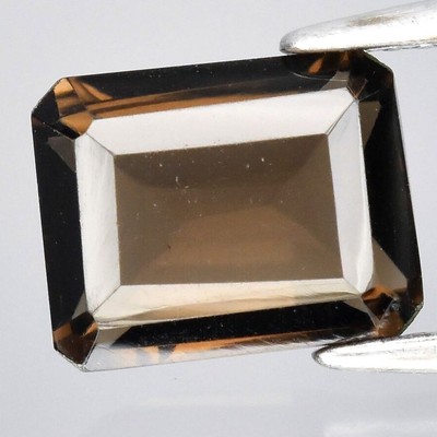 Quartz Fumé Naturel Du Brésil - 7,56 Carats - 18 X 12,3 Mm - Pierre Fine