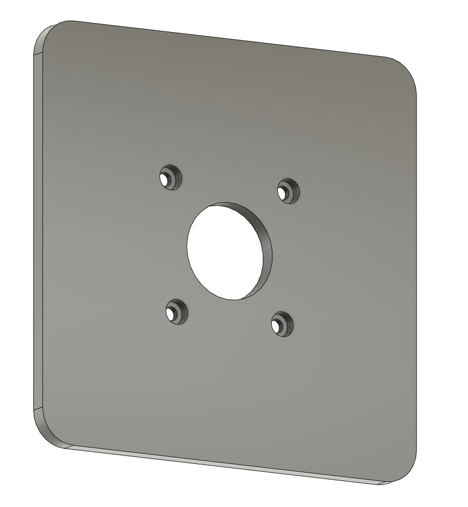 Acrylic Base for Bosch Colt Trim Router Large 6in x 6in - P2P
