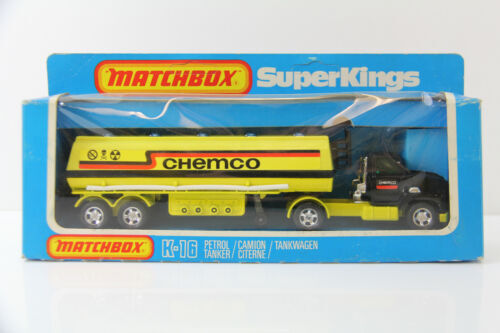 MATCHBOX LESNEY #11A ERF PETROL GASOLINE TANKER, YELLOW, SILVER