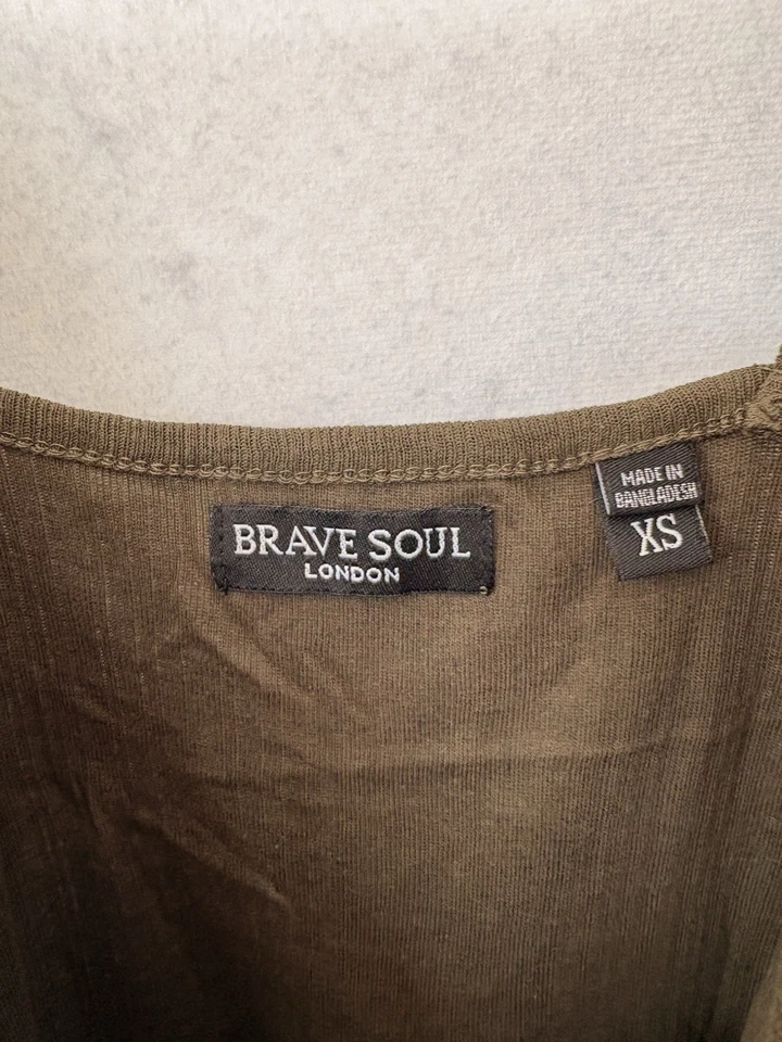 Mono Brave Soul verde caqui talla XS sin mangas para mujer’s Foto 4 de 4