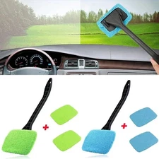 Microfiber Windshield Clean Car Auto Wiper Cleaner Glass Window Tool Brush Kit