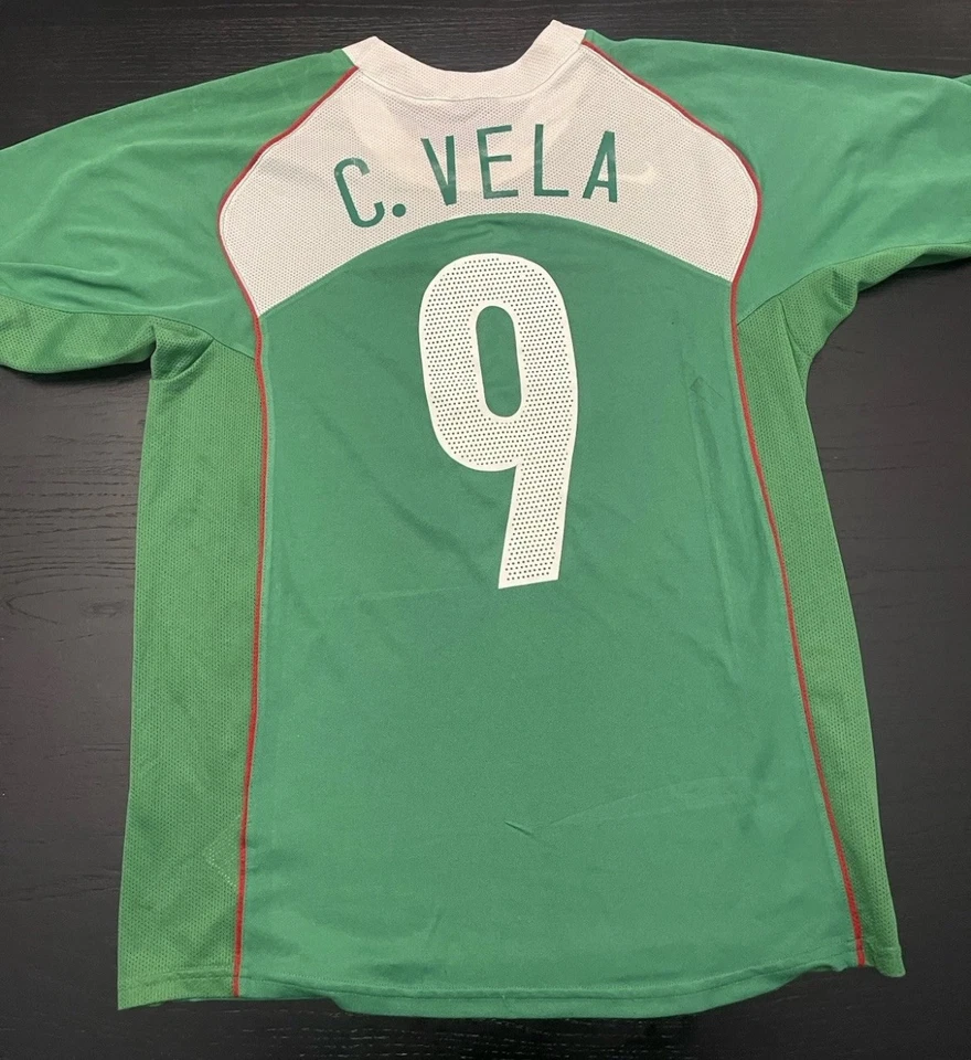 Camiseta Nike México 2005 local - U17 WC Carlos Vela #9 mediana Foto 3 de 4