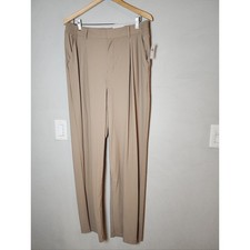 Size Large Tall NWT Old Navy High-Waisted SleekTech Trouser Pants Tan Khaki LT