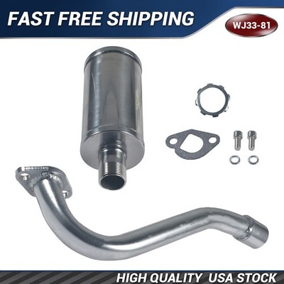 Exhaust Pipe Header Muffler For Predator 196cc 212cc GX160 GX200 CT200U Go Kart