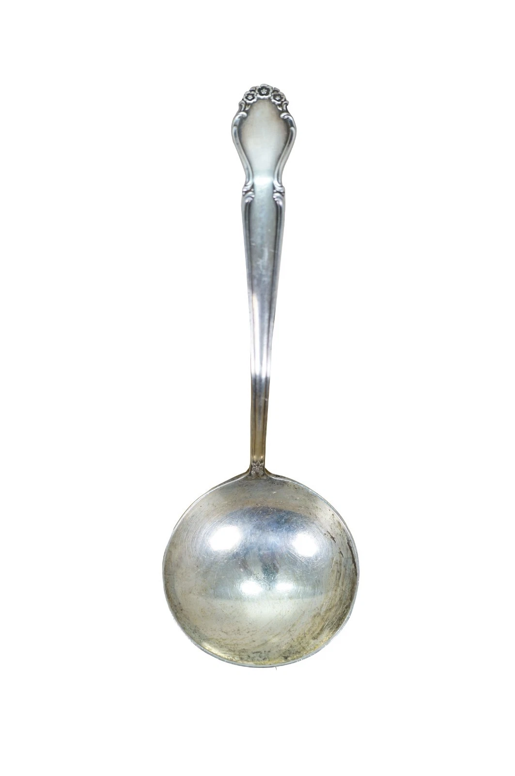 1950s Wm Rogers Mfg Co Wedding Bells Sterling Silver Sauce Gravy Ladle 58g 7"