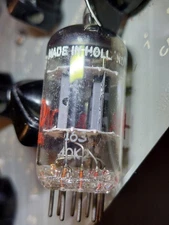1xTV7D/U Re-Test BAL. 1960 AMPEREX 'I63' 'Δ0K2'  ECC83 / 12AX7A for HAMMOND tube