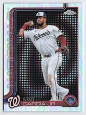 2025 Luis Garcia Jr. Topps Chrome Light Board Logo Refractor SSP #269 Nationals