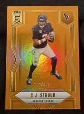 2025 Panini Donruss Elite - C.J. Stroud #53 Status Metallic Orange /849