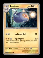 Lanturn 021/091 Uncommon Paldean Fates Pokemon Near Mint