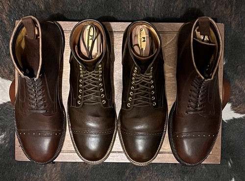 Makers Japan Dark Brown Guidi Boots Size 8.0 - Picture 8 of 8