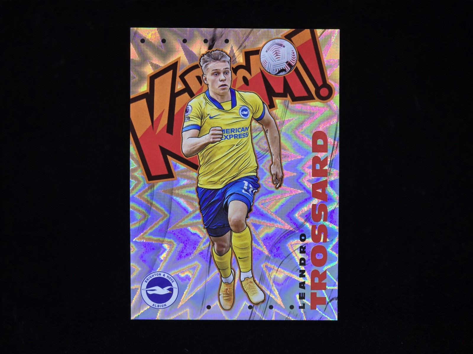 Leandro Trossard 2020-21 Panini Prizm Premier League Kaboom! SSP