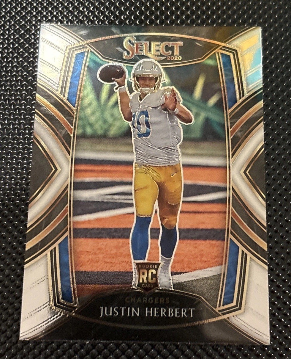 2020 Panini Select 🏈Justin Herbert #244 Club Level Silver Prizm Rookie📈🔥mint