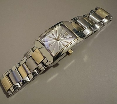 Superb Concord Carlton 18ct Gold & Steel Ladies Watch Tank Style 