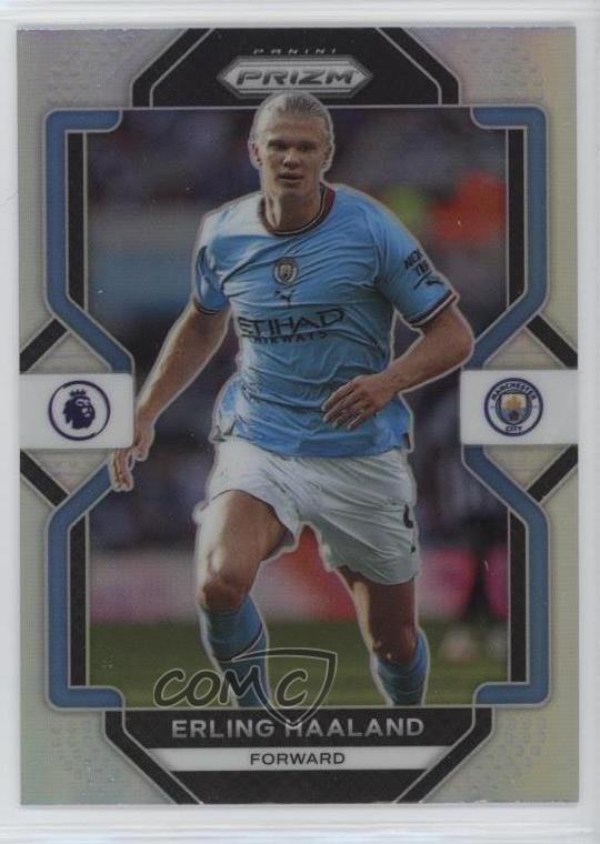 2022-23 Panini Prizm Premier League Silver Prizm Erling Haaland #9 6l7