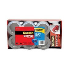 385012DP3 Scotch Heavy Duty Packaging Tape 1.88" x 54.6 Yd Clear 12/Pack