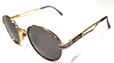 Police 2226 Vintage Small Gold Metal Tortoise Round Gray Sunglasses 47 mm