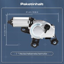 HECK SCHEIBENWISCHER WISCHERMOTOR DUSE Geeignet für Audi A4 B7 Avant 12V Schwarz