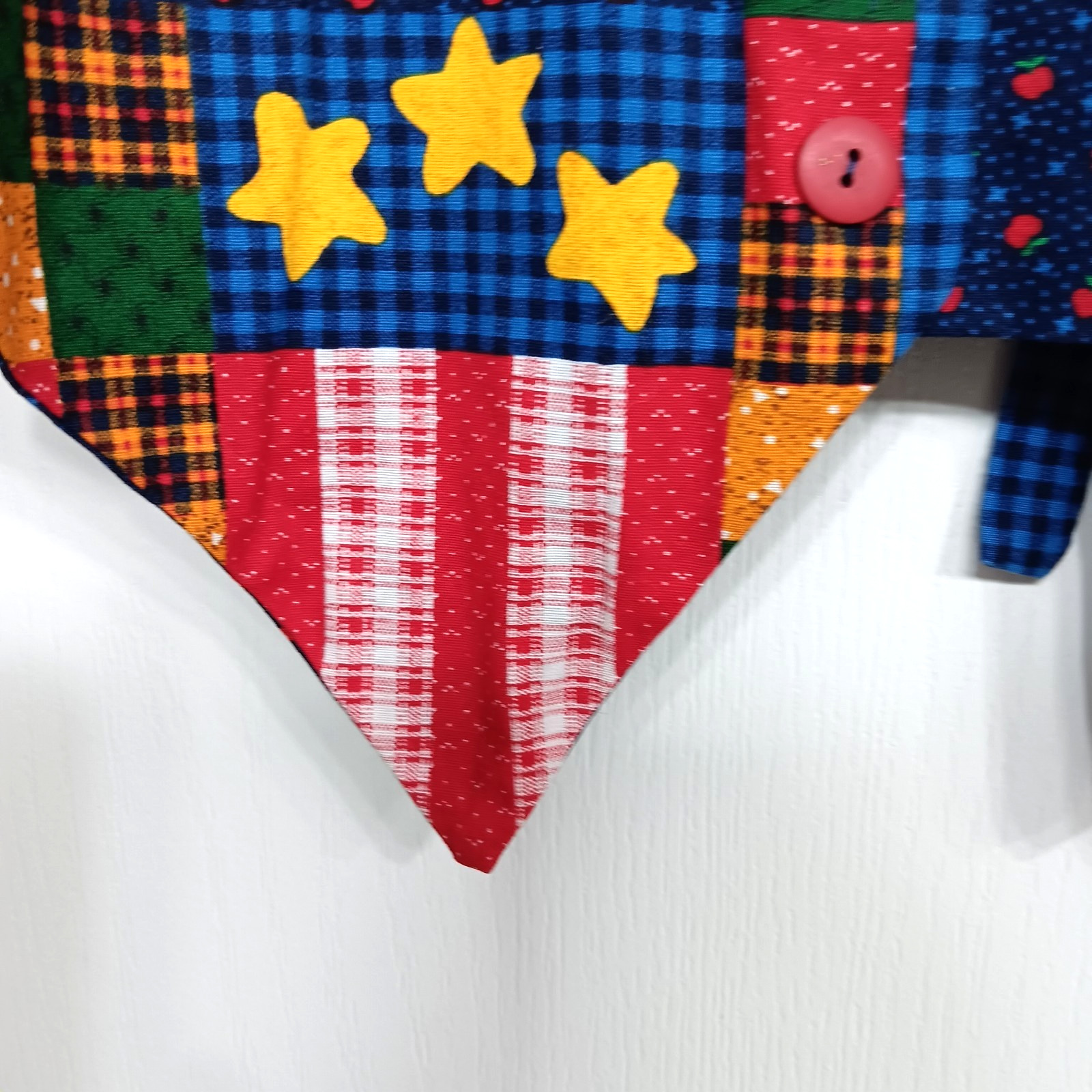 Handmade School Theme Vest Reversible Patchwork S… - image 10