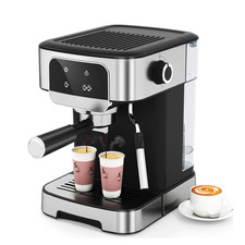 20 Bar Espresso Coffee Machine 1200W Compact Maker, Milk Frother Touch Screen