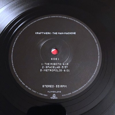 Kraftwerk The Man Machine Black Vinyl LP Record Album 2009 Kling