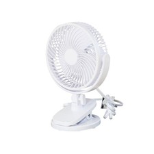Mainstays 6 2-speed Personal Desktop Clip Fan 360 Adjustable Rotation Whit