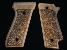 Beretta 92 S Safety Lever Cut Turkish Walnut Grips  FLORA-2 