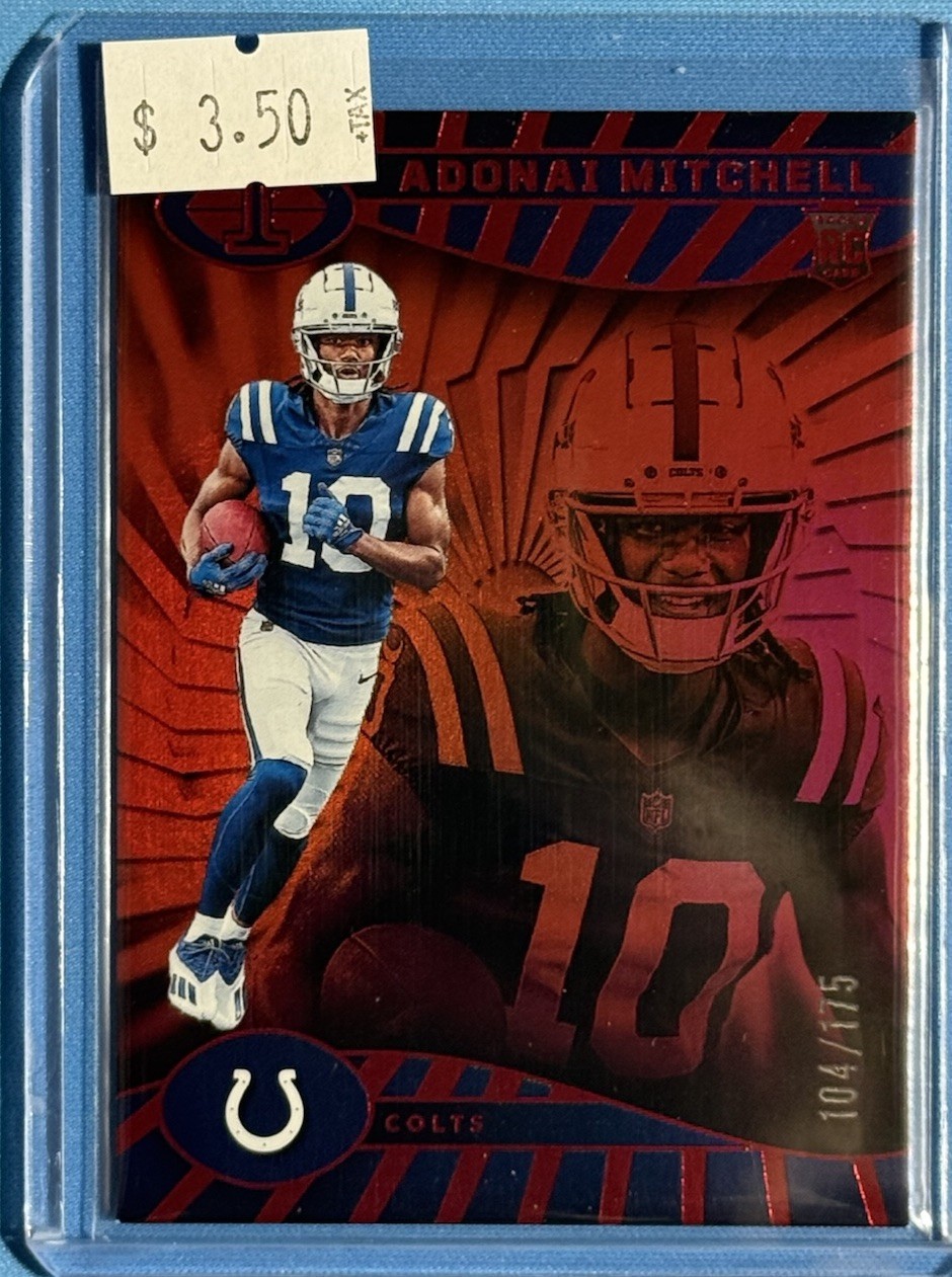 2024 Panini Illusions - Adonai Mitchell #36 Trophy Collection Red /175 (RC)